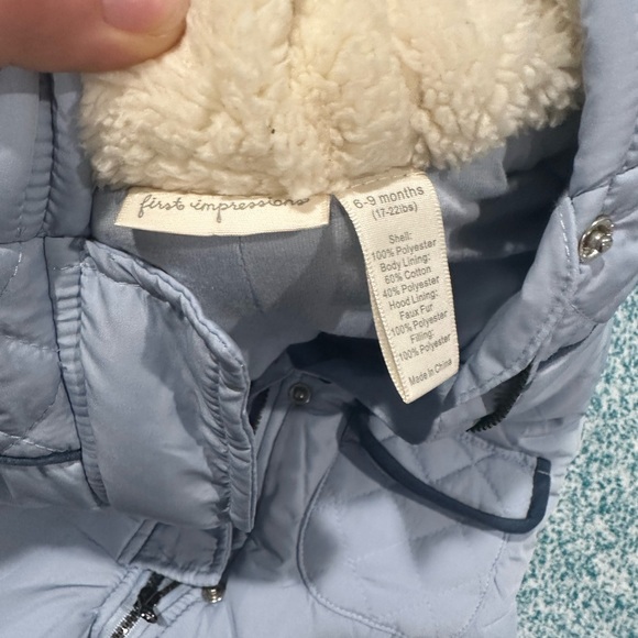 First Impressions Snow Suit Hoodie with Detachable Booties, 6-9 months - Picture 3 of 4